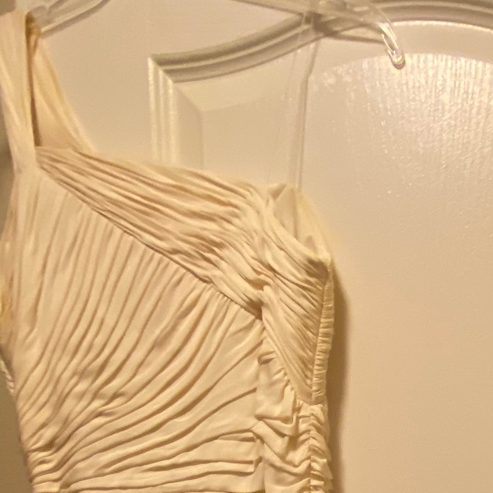 Gorgeous ivory silk gown.